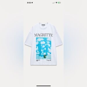 Zara T shirt Rene Margitte M